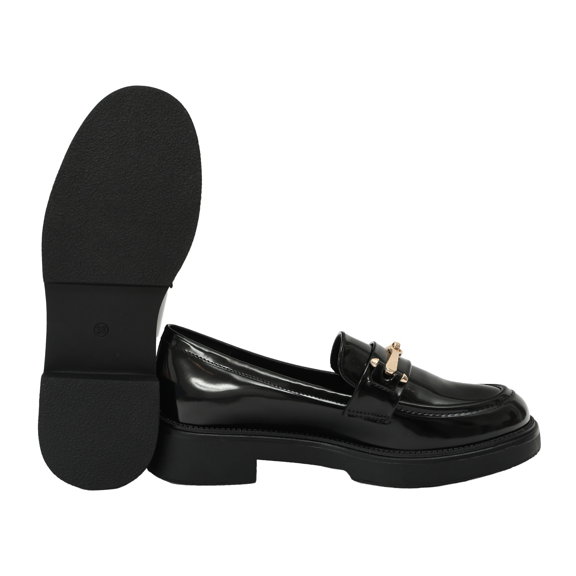 Mocassini con accessorio - tacco 4,0 cm