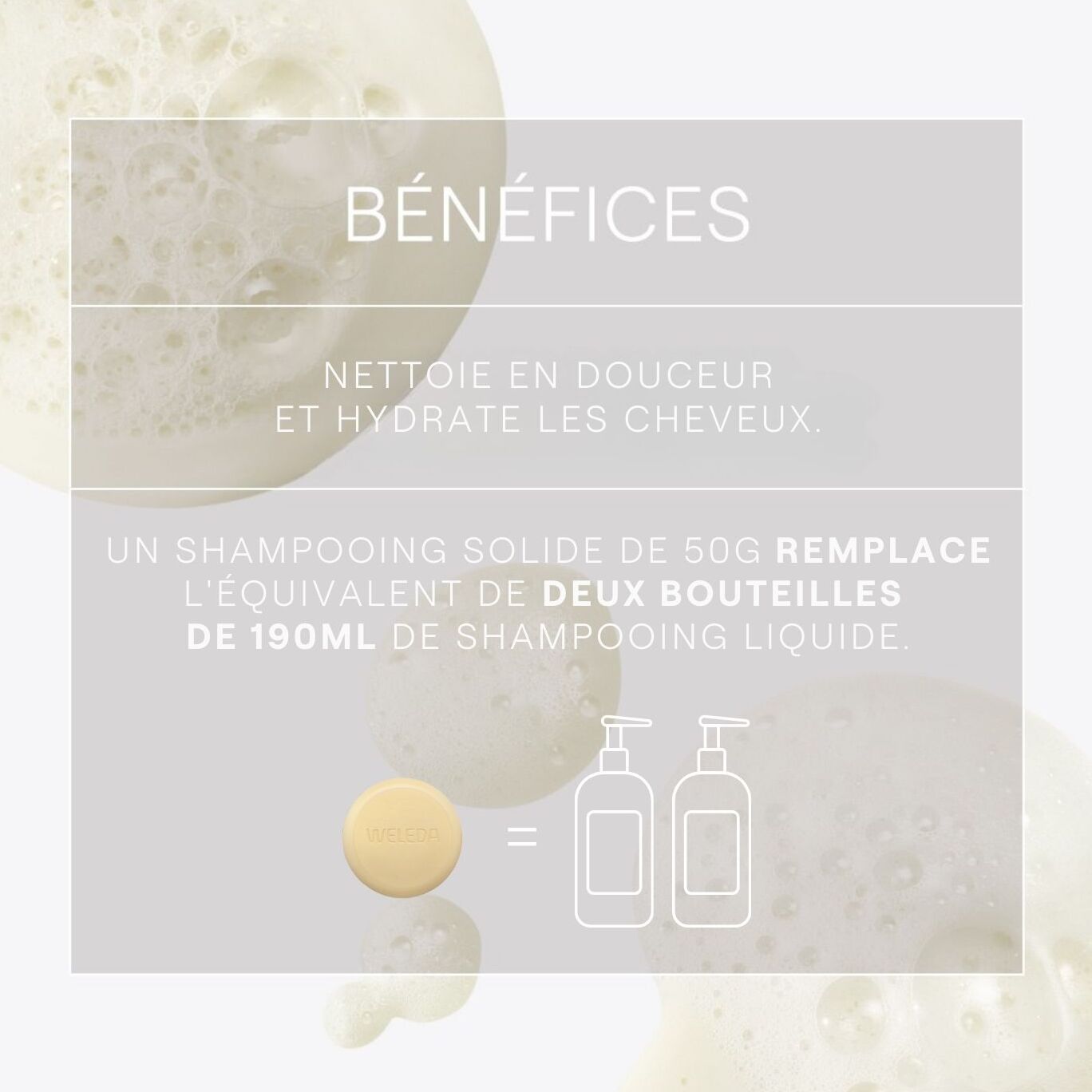 WELEDA - Shampooing solide Hydratation et Brillance - 50g