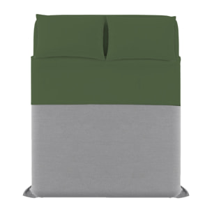 COMPLETO LETTO ELEGANT MADE IN ITALY MICROFIBRA - VERDE SCURO MATRIMONIALE