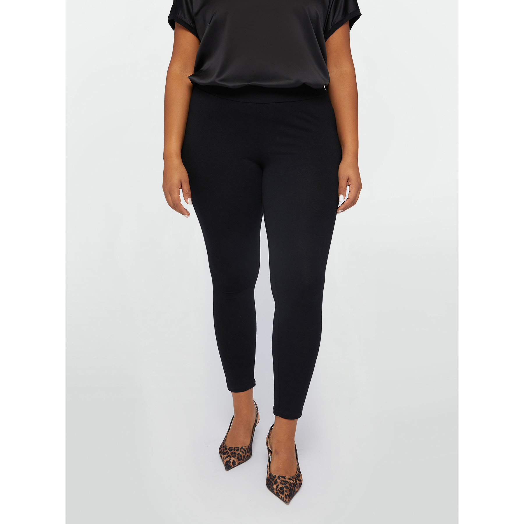 Fiorella Rubino - Leggings de color liso - Negro