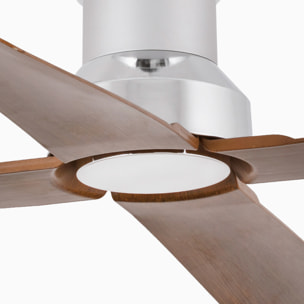 WINCHE M LED Ventilatore a soffitto  cromo/noce Ø1270