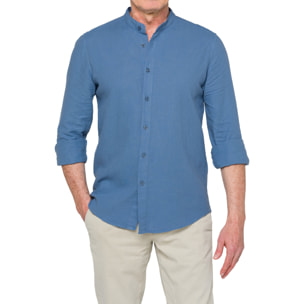 Camicia Hot Buttered Tongareva Blu chiaro.