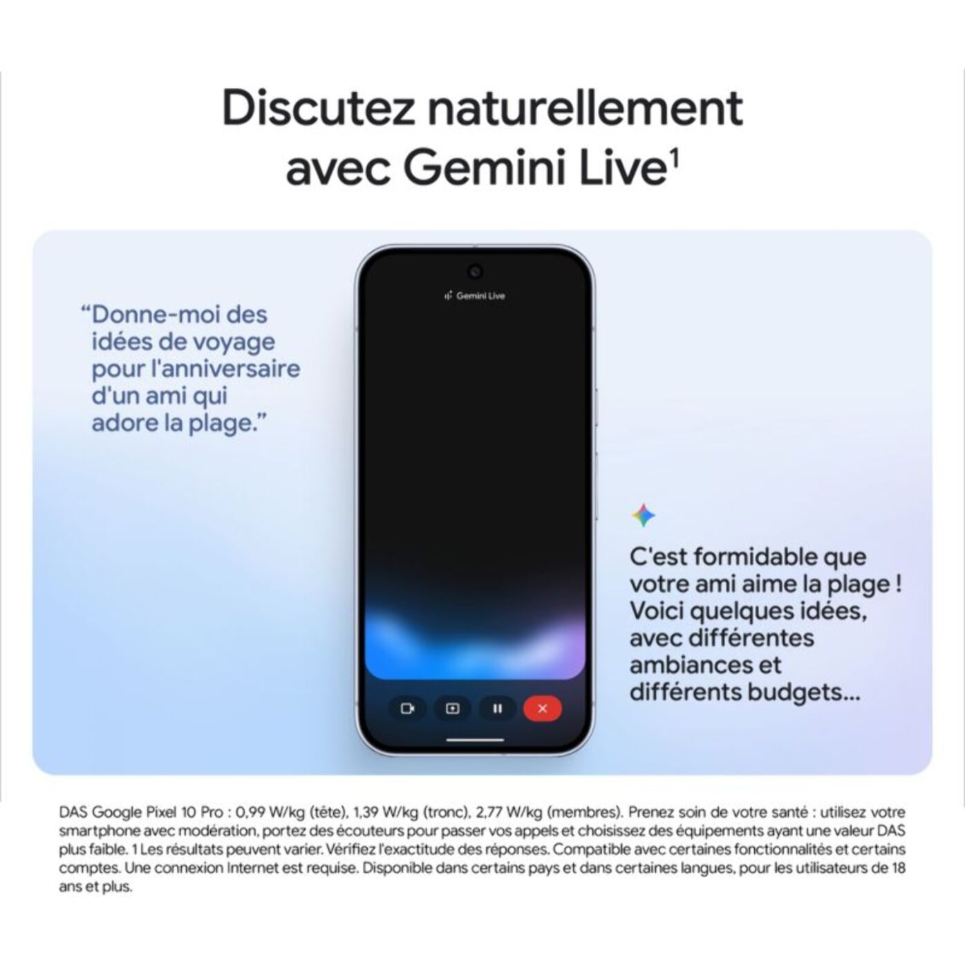 Smartphone GOOGLE Pixel 10 Pro Noir Vocalnique 256Go