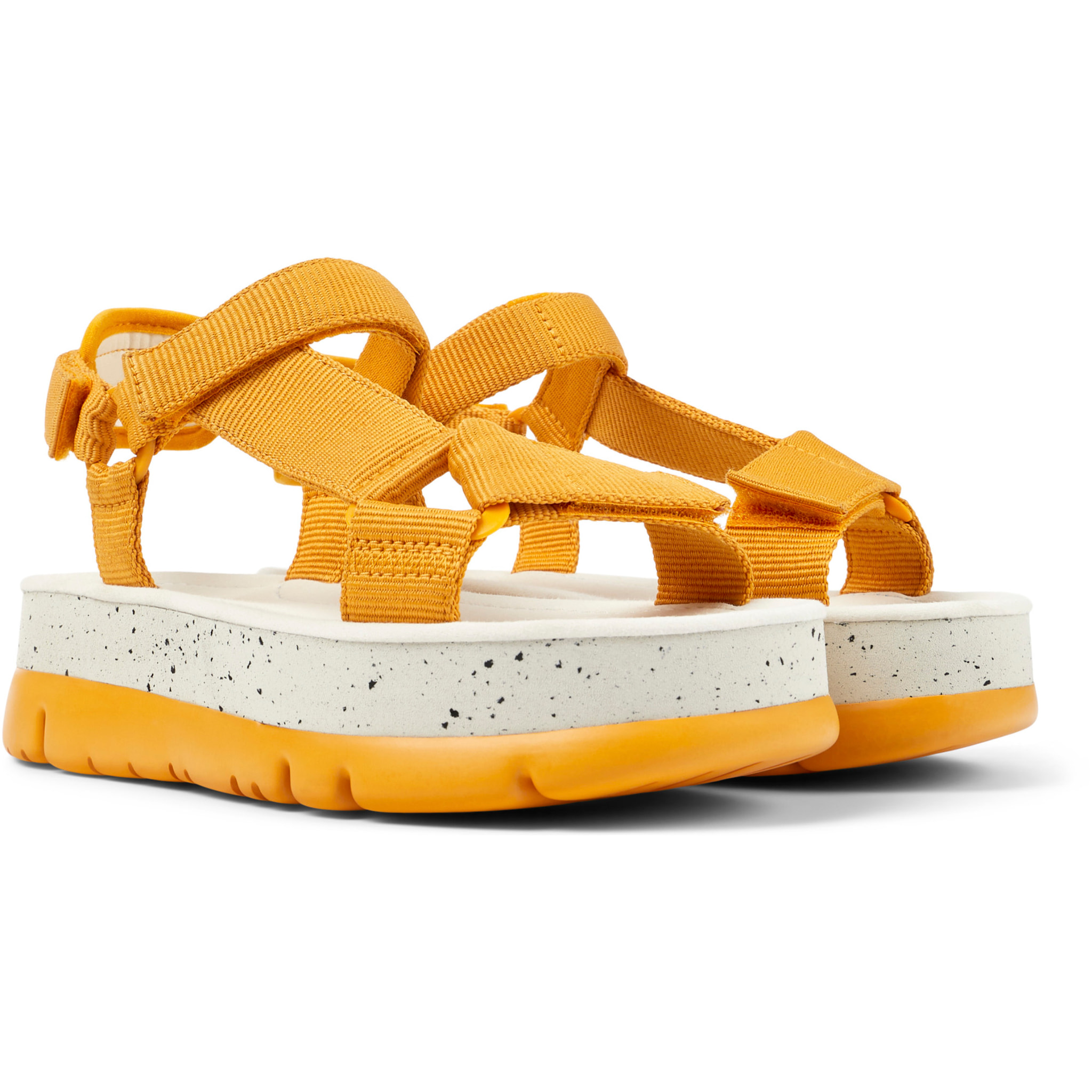 Sandalias - CAMPER Oruga Up - Naranja - Textil técnico (poliéster reciclado)