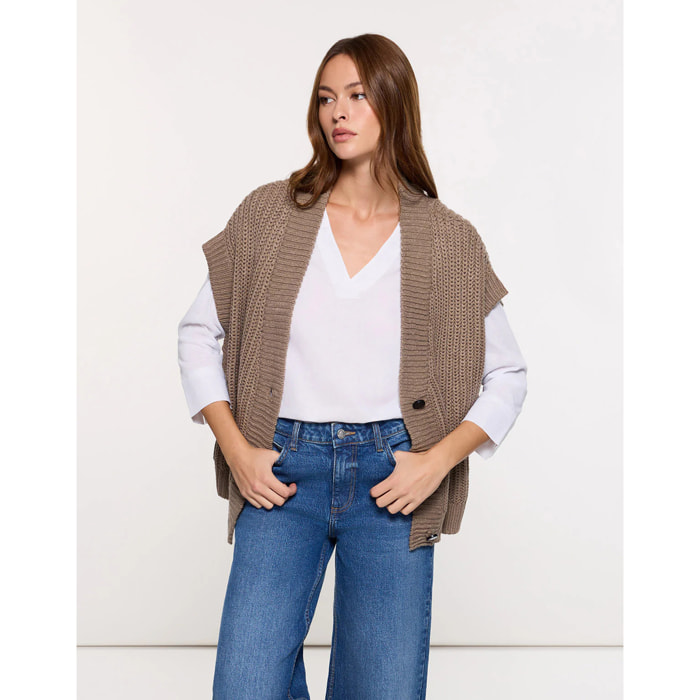 Chaleco de Punto Marrón - Richy