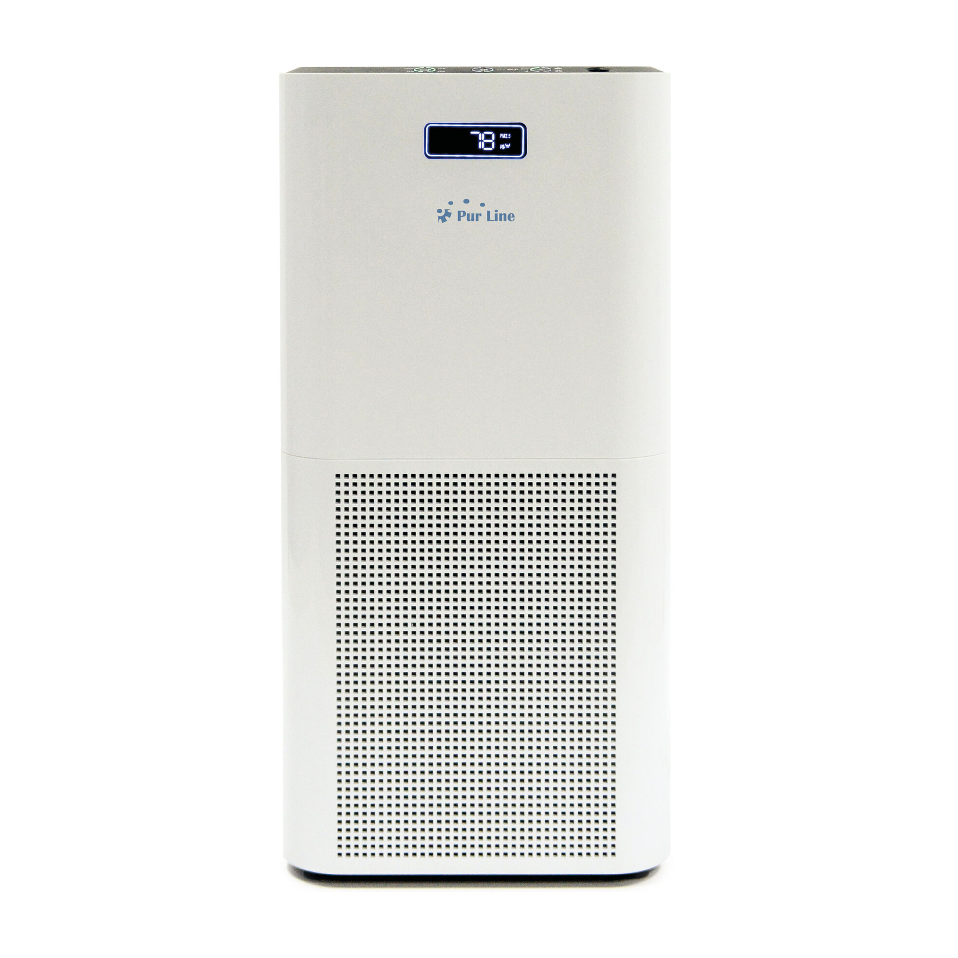 Purificateur d'air avec filtre HEPA, PM2, ioniseur, écran tactile LED, 3 vitesses et mode AUTO pour 60m2