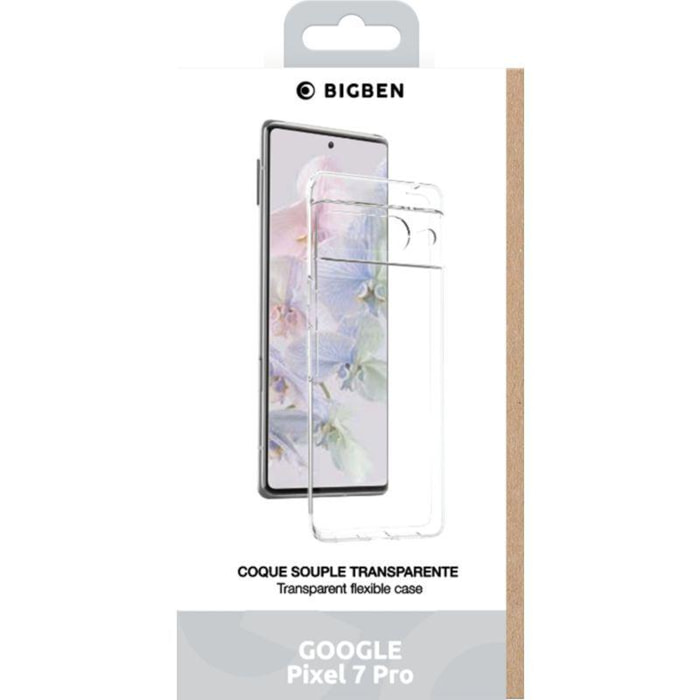 Coque BIGBEN CONNECTED Google Pixel 7 Pro Silisoft transparent