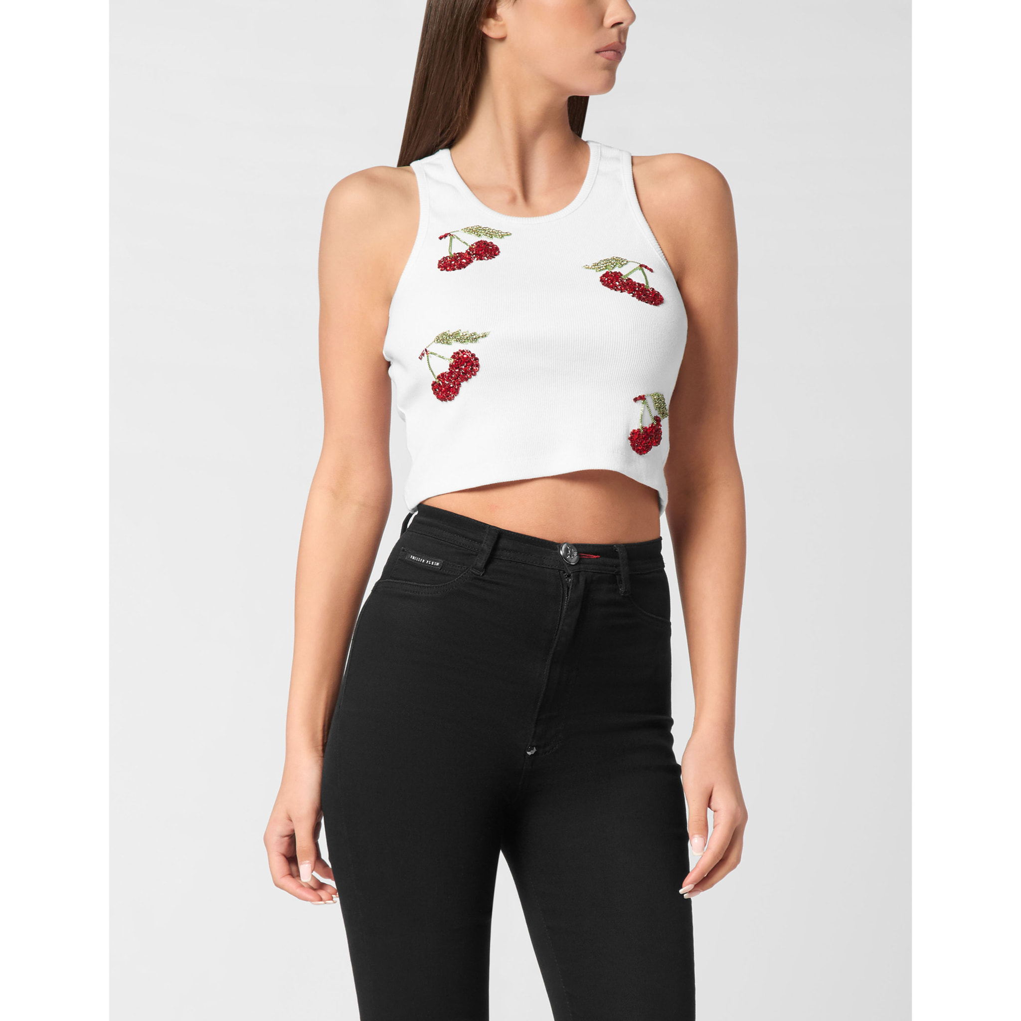 PHILIPP PLEIN Tank Top CHERRIES