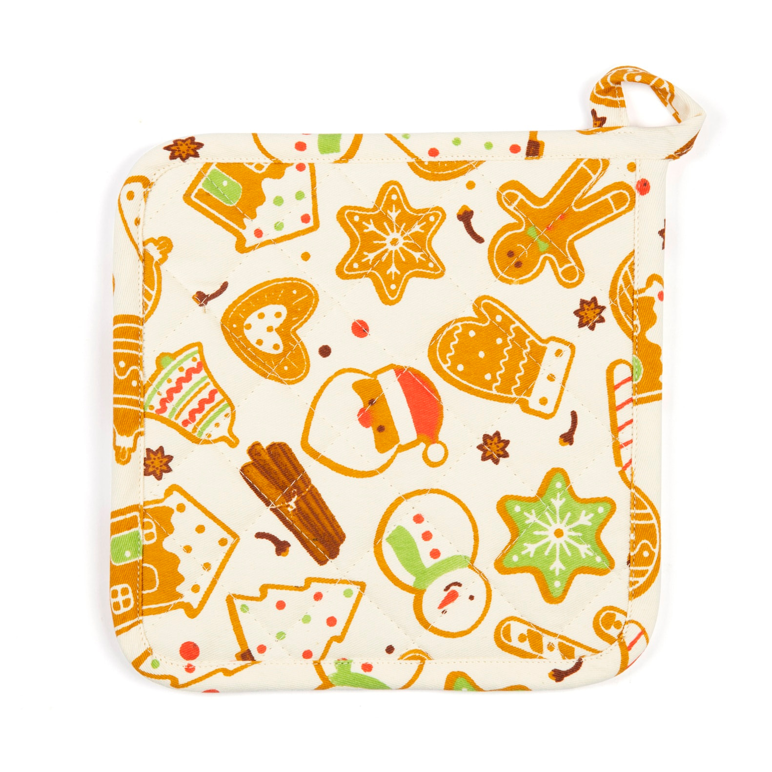 Set torchon avec manique et gant de cuisine Excelsa – Wonderful Ginger, Coton Multicolore