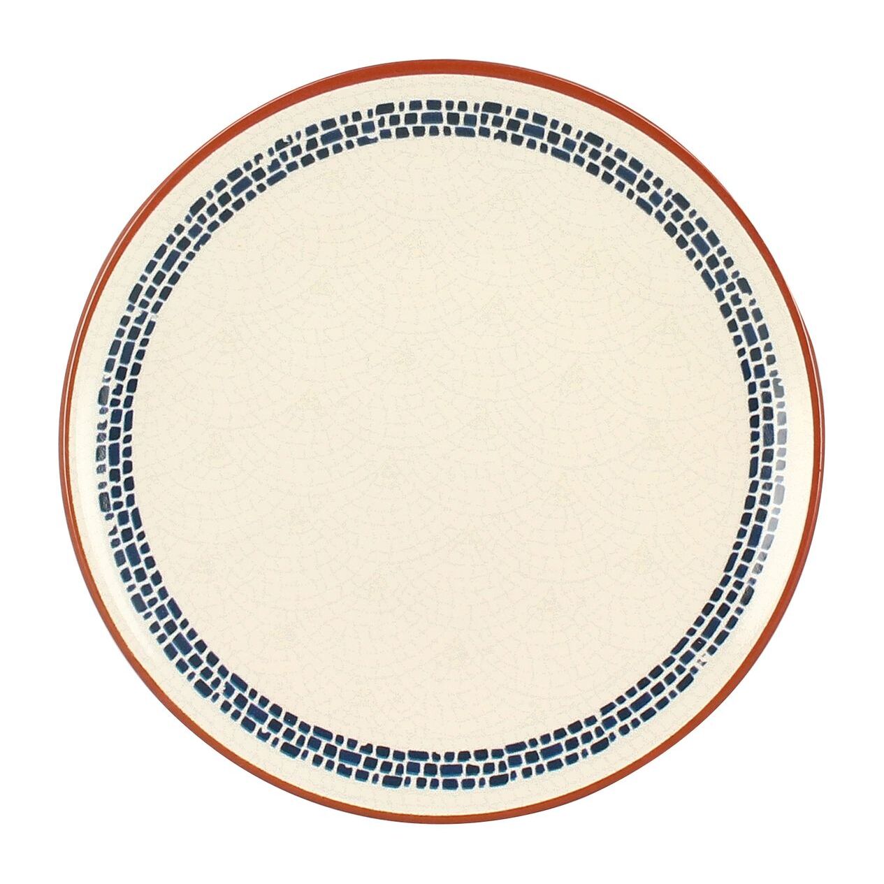 Lot de 6 assiettes à dessert en faïence blanche 20cm AMATXI