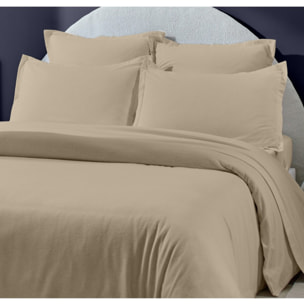 Taie d'oreiller 100% flanelle coton 160gr_ficelle