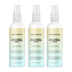 Trío de sprays reparadores capilares multiusos