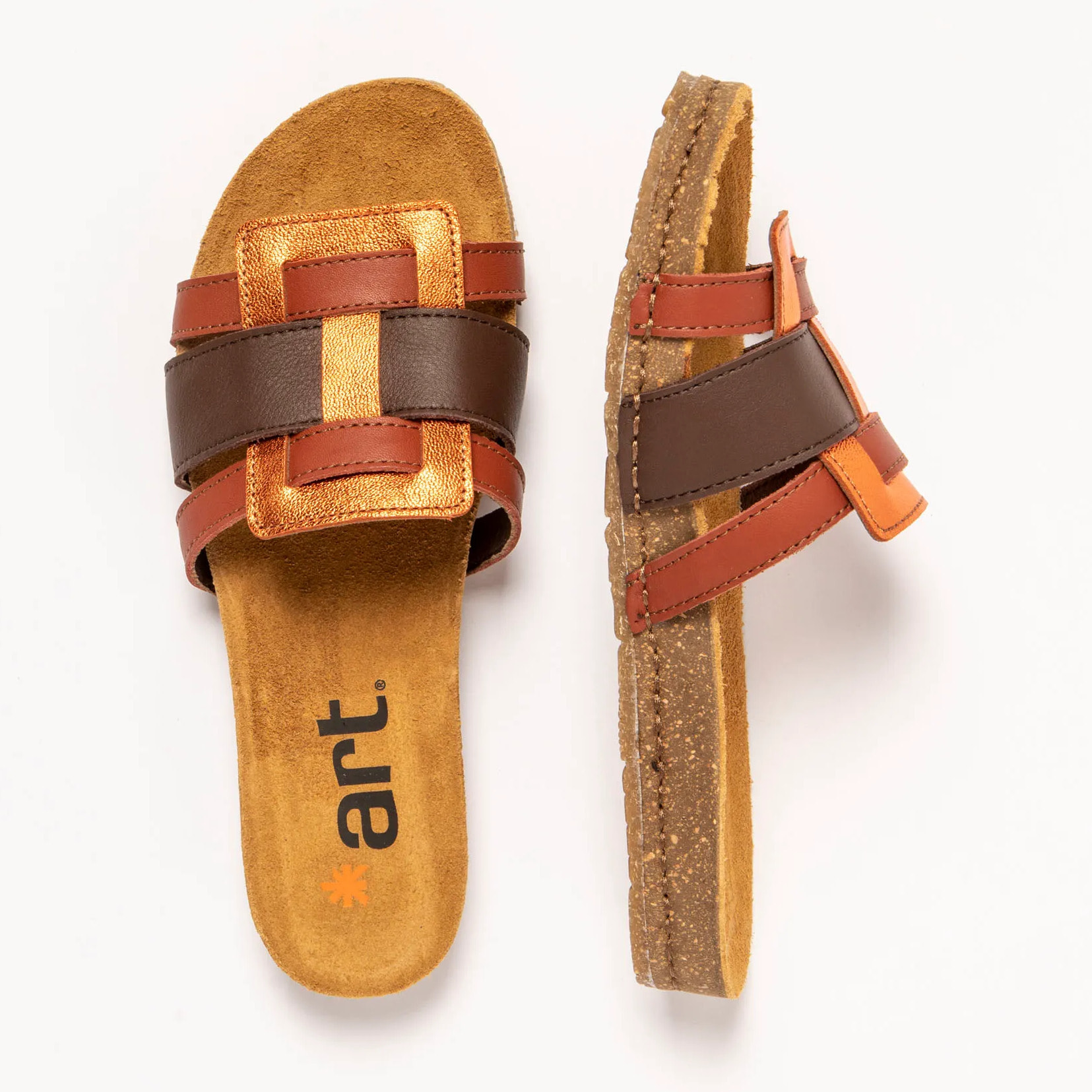Sandalias 0259 NAPPA MULTI BROWN/ CRETA color Multi brown