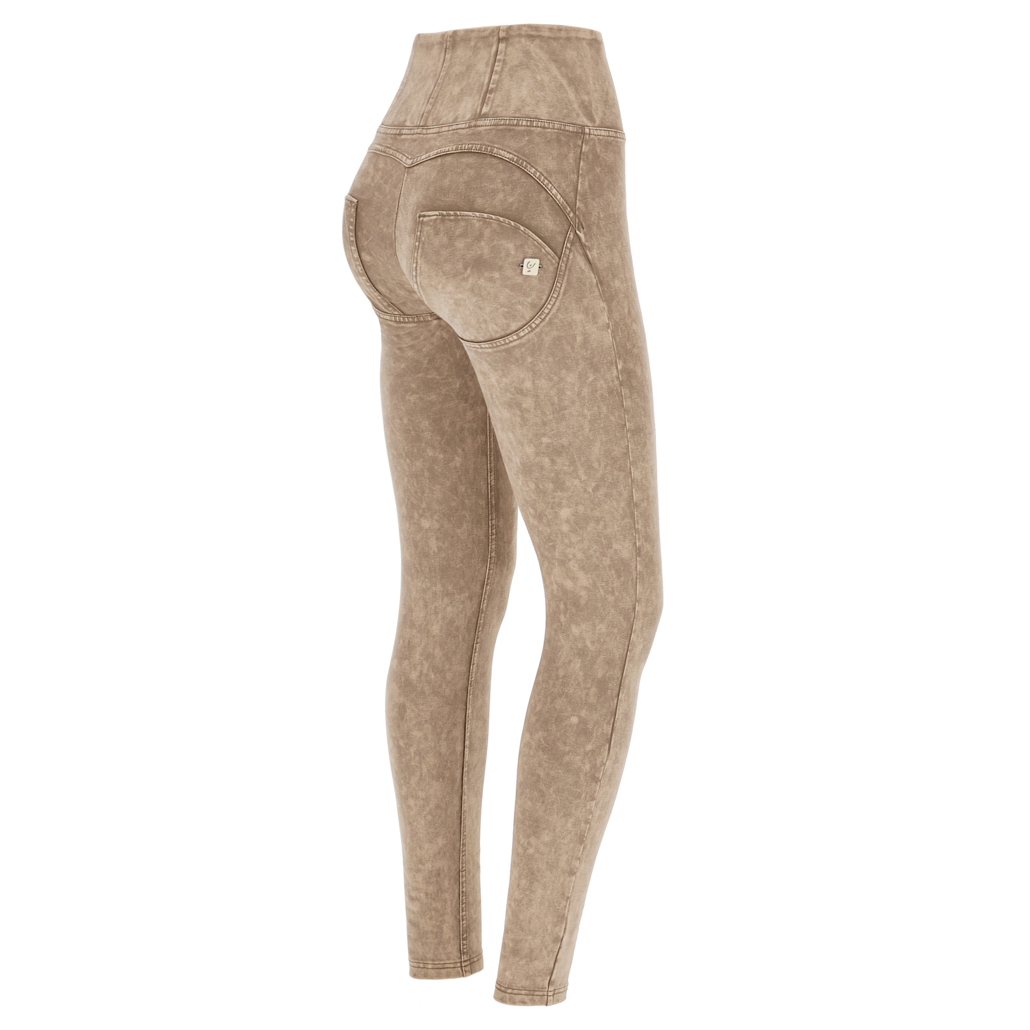 Pantaloni push up WR.UP® superskinny vita alta effetto bleached