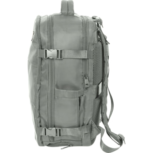 Mochila viaje cabina portatil 15,6 real madrid gris