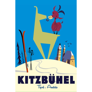 Tableau  bisous de kitzbuhl Tableau alu Dibond