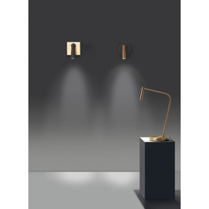 Ledsc4 LedsC4 - Lámpara de Sobremesa Interior LED Eficiente, Níquel Satinado, 121lm, 2700K, Diseño Moderno y Duradero, Serie Gamma