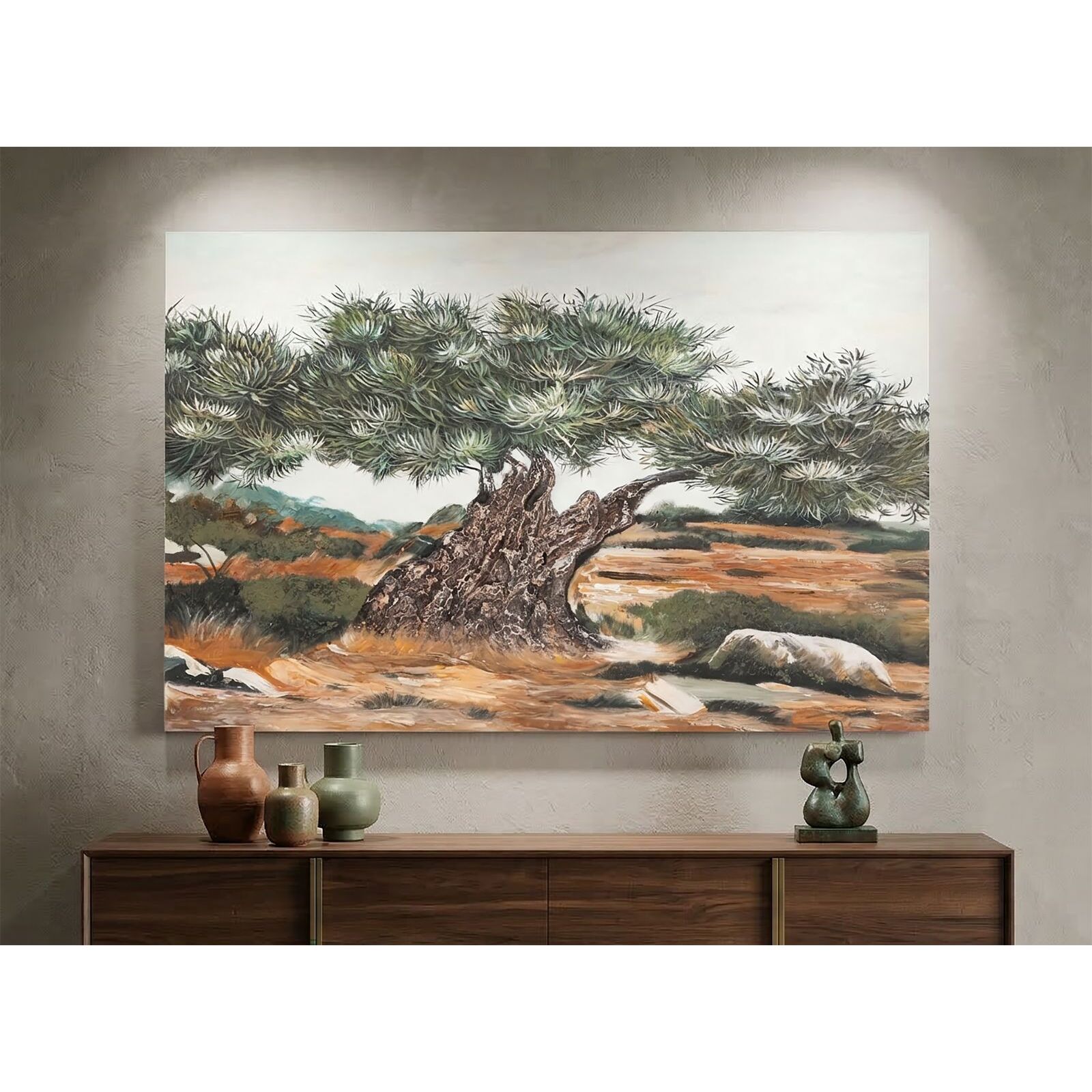 DIPINTO SU TELA OLIVO -B- CM 120X3,8X80