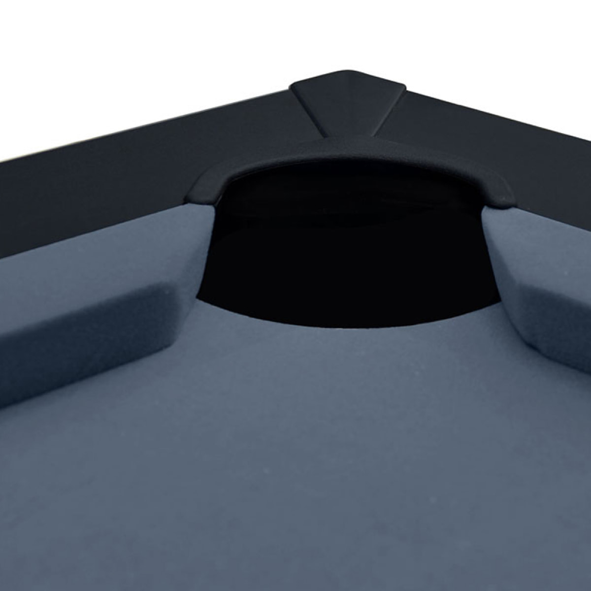Table de billard convertible noire tapis gris - Eddie