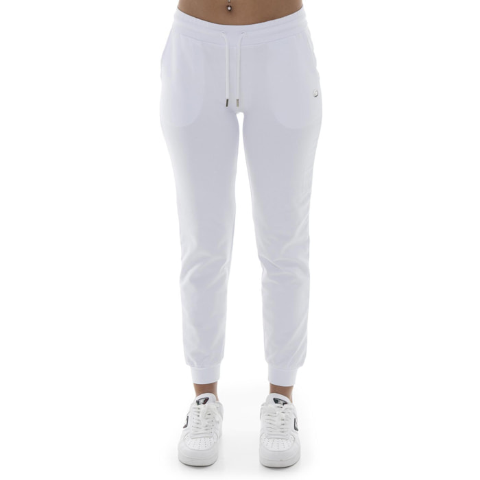 Pantaloni da donna in cotone non felpato con polsini Leone Basic