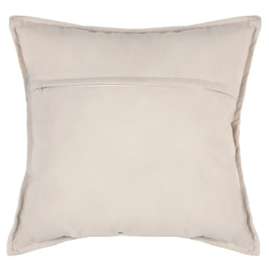 Coussin "LILOU" coton blanc ivoire 55x55cm