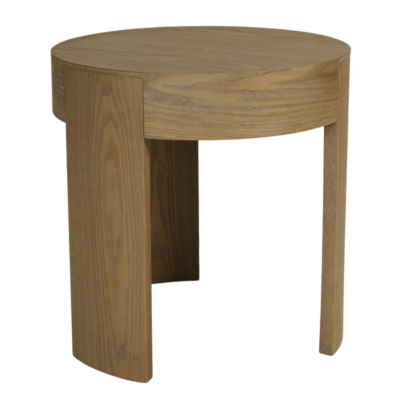 ELLA - Table d'appoint ronde D50cm couleur naturelle design arrondi