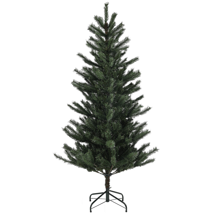 Sapin de Noël artificiel 180 cm arbre de Noël avec support en acier pliable, 467 branches, décoration de Noël effet réaliste, vert