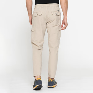 PANTALONI CHINO CON COULISSE E TASCONI LATERALI