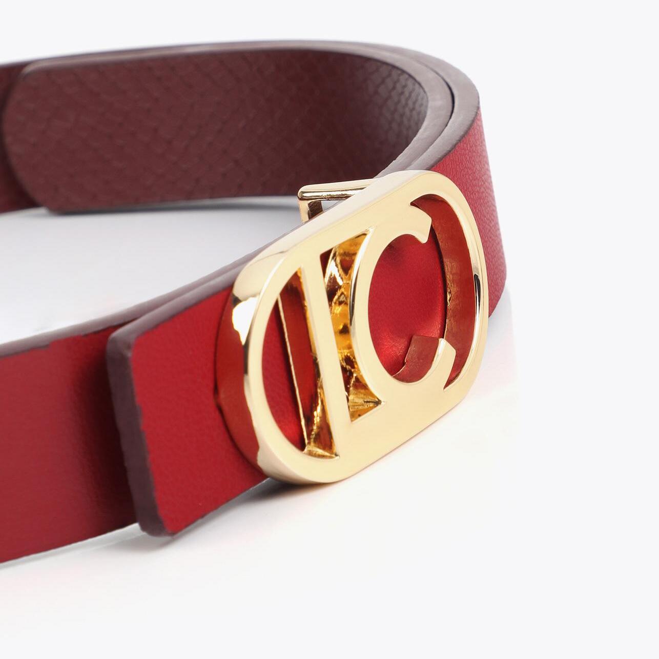 Cintura Reversibile Texture Serpente