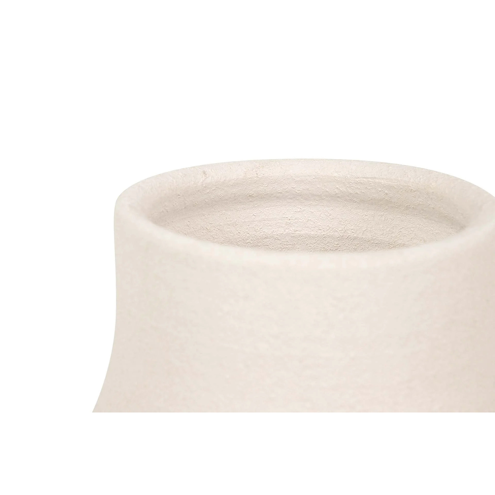 Florero Ceramica Beige 30x30x80 Cm