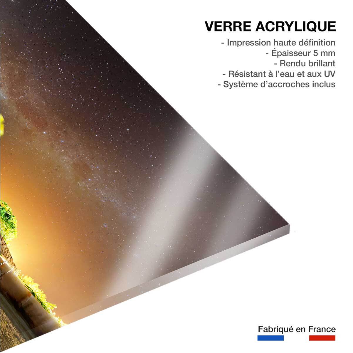 Tableau décoratif sous le ciel étoilé de zanzibar Tableau plexiglas