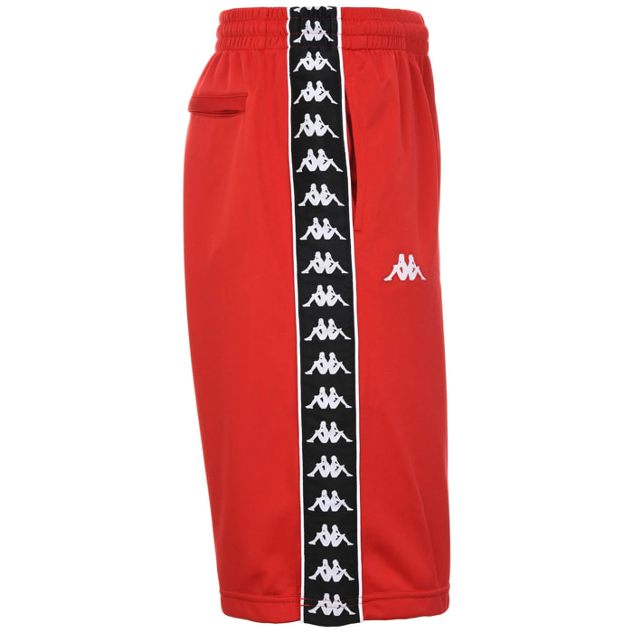Pantaloni Corti Kappa Uomo 222 Banda Treadwellz Rosso