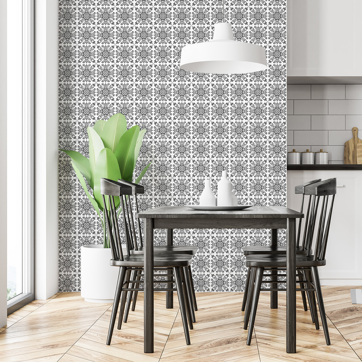 Stickers muraux - Sticker Mural Carrelage adhésif Cuisine Salle de Bain - 60 STICKERS CARRELAGES AZULEJOS ALENZO