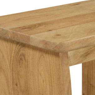 Table de chevet, table d'appoint exotique bois d'acacia (lot de 2) ASHA