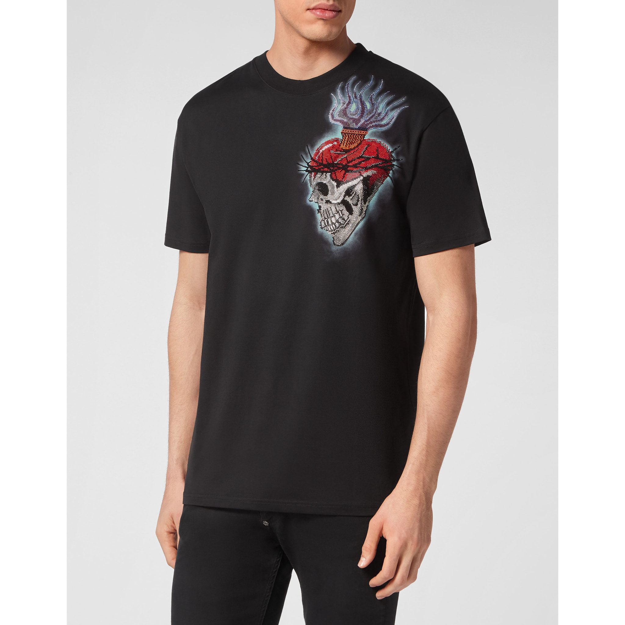 PHILIPP PLEIN T-Shirt Round Neck TATTOO