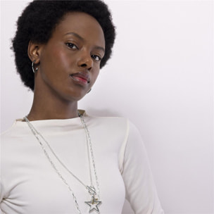 Pendientes Lux by Lux acabados en Rodio