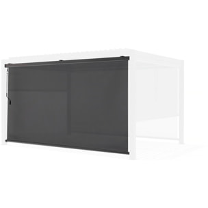 Store pergola bioclimatique - 367 x 208 cm - Gris anthracite