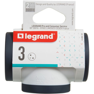 Multiprise LEGRAND MOP FB 3X2P+T PREMIUM PRISES LATERALES B