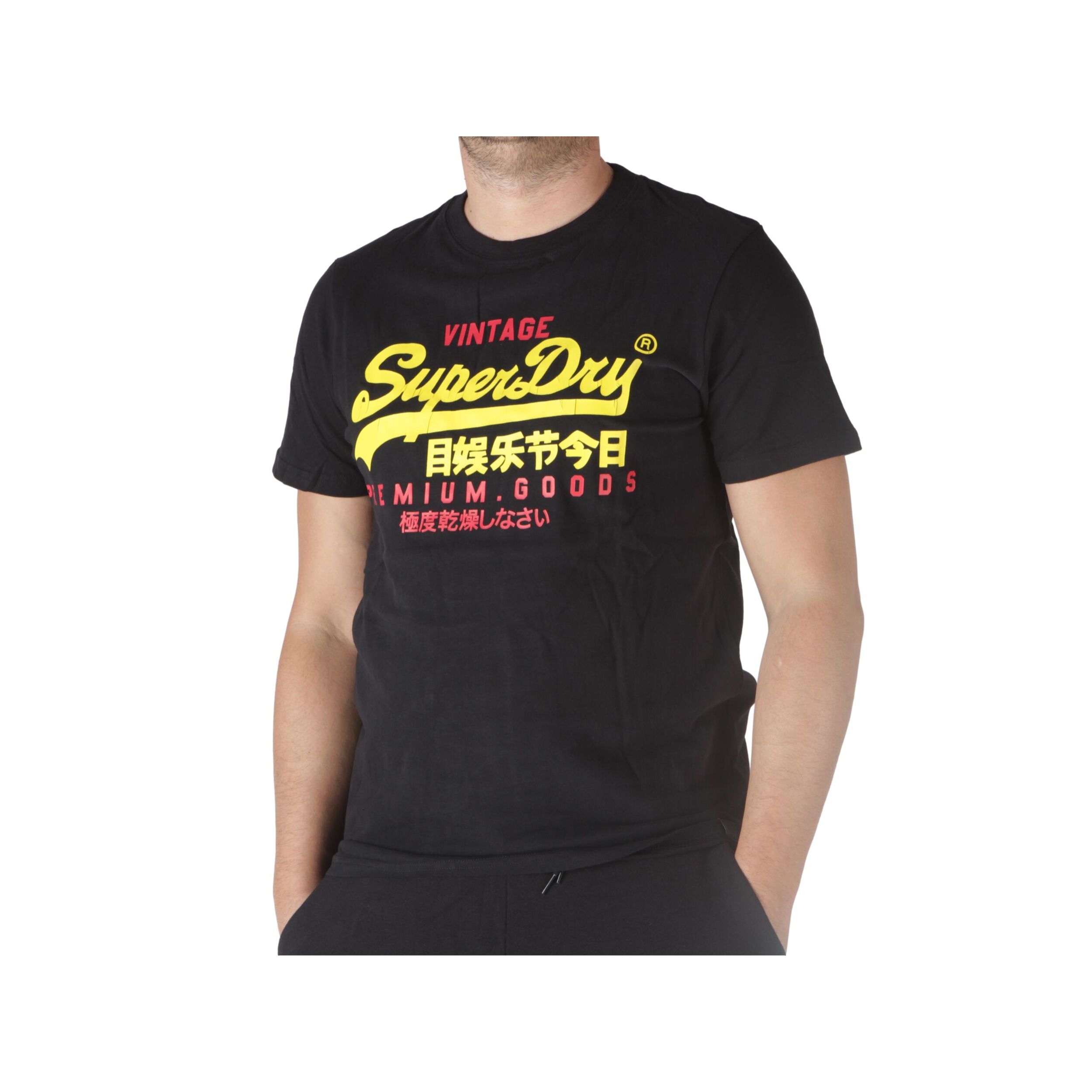 T-Shirt Superdry VL Duo Tee Jet Black Nero