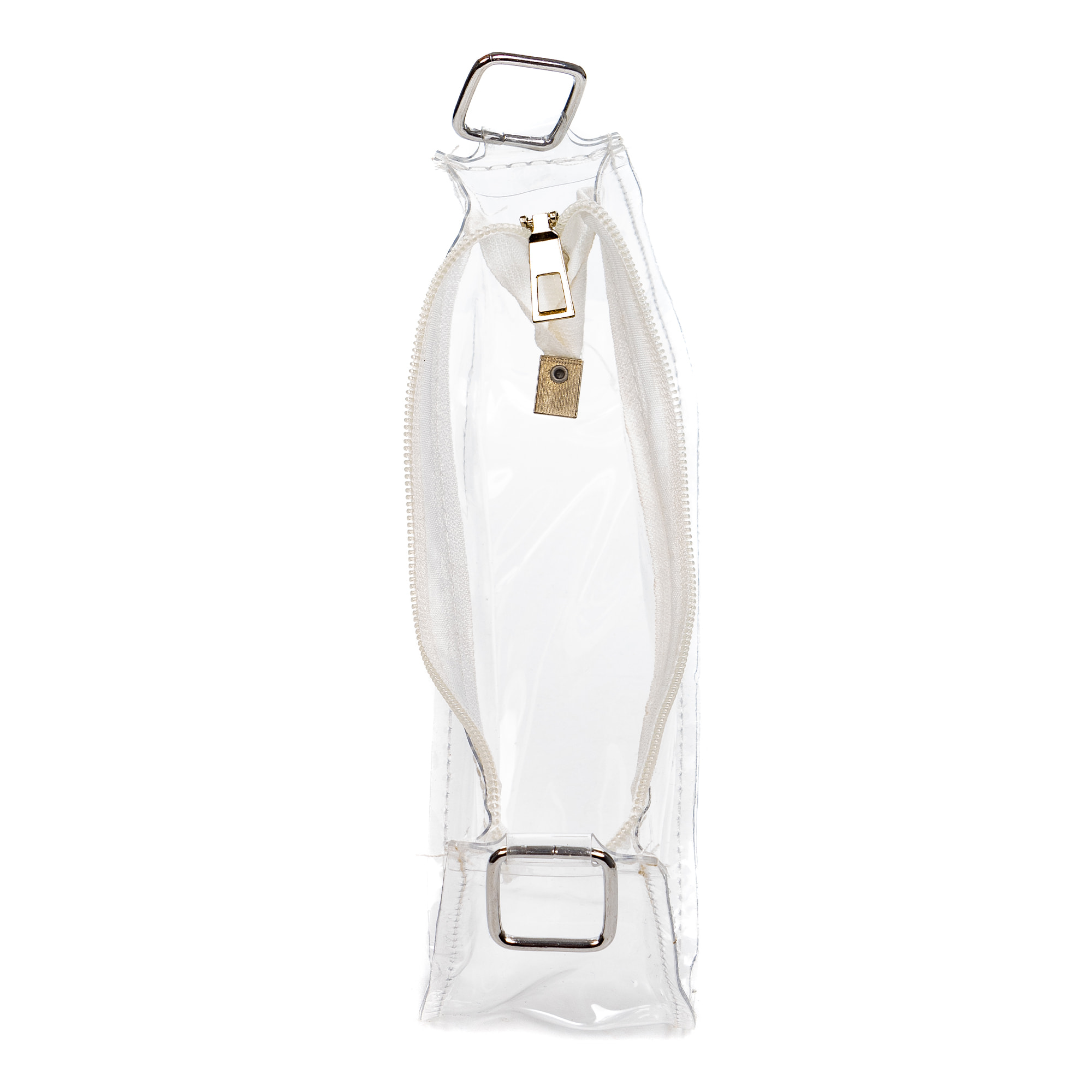 Zerfaliu bolso de hombro mini en PVC transparente.