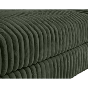 Jasper - module d'assise - en fausse fourrure côtelée - Vert