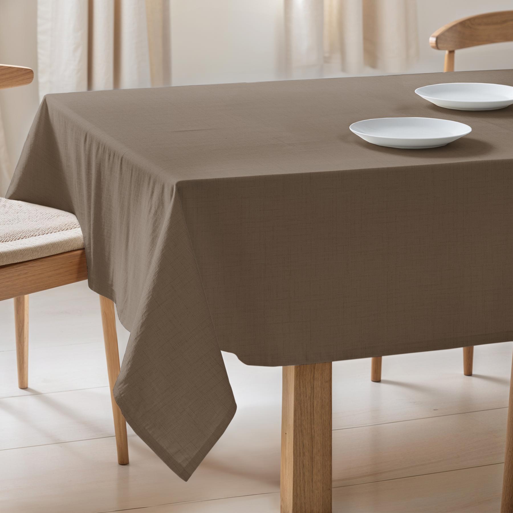 Nappe unie anti-tâches ZEN MOKA