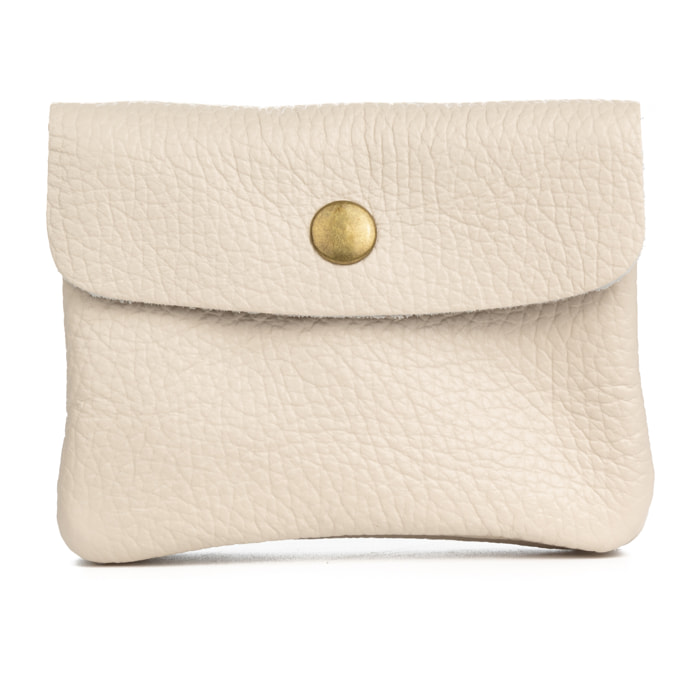 Alpignano monedero mujer. Piel auténtica Dollaro.