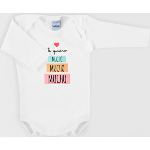 Body bebé manga larga frases americano