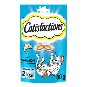 CATISFACTIONS Friandises au saumon pour chat et chaton (12x60g)