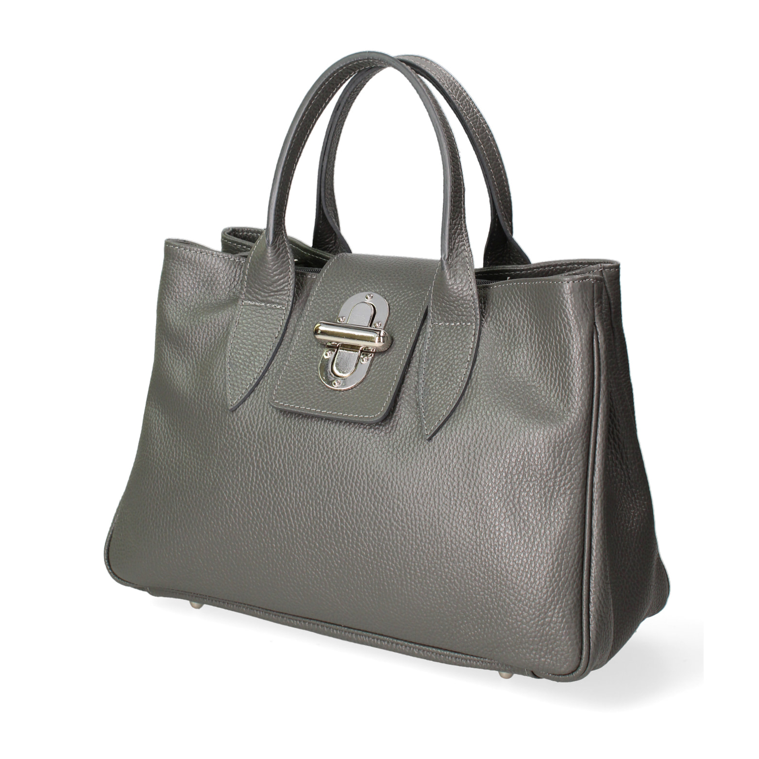 Borsa a mano da donna In Vera pelle Made in Italy 35x23x13 cm