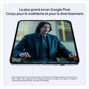 Smartphone GOOGLE Pixel 10 Pro Fold Quartz Gris 1To
