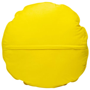 Coussin Icon soleil jaune et turquoise Kare Design
