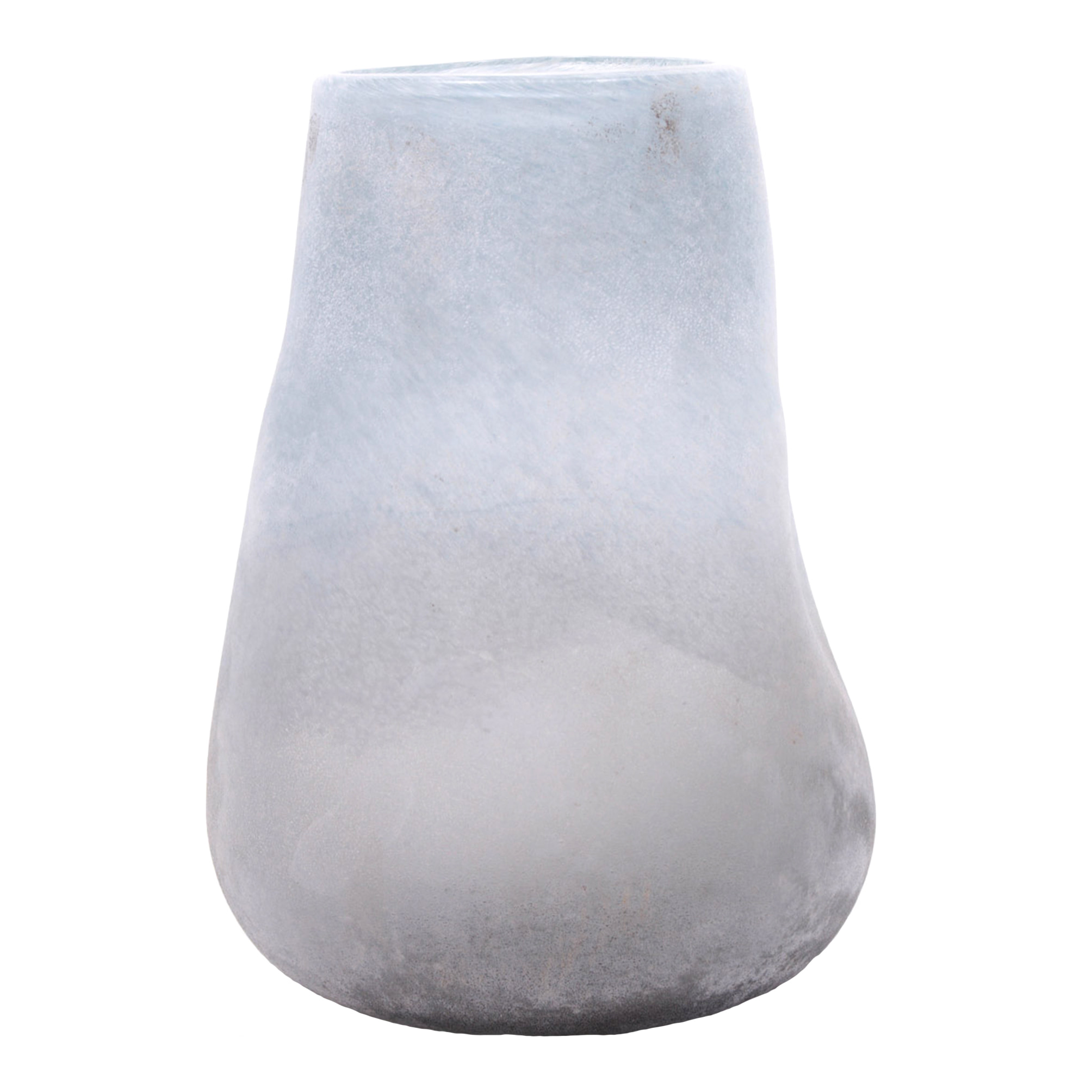 Vaso Frosted. Altezza 33,5 Cm - Pezzi 1 - 22X33,5X21,5cm - Colore: Grigio - Bianchi Dino - Decori Casa E Complementi