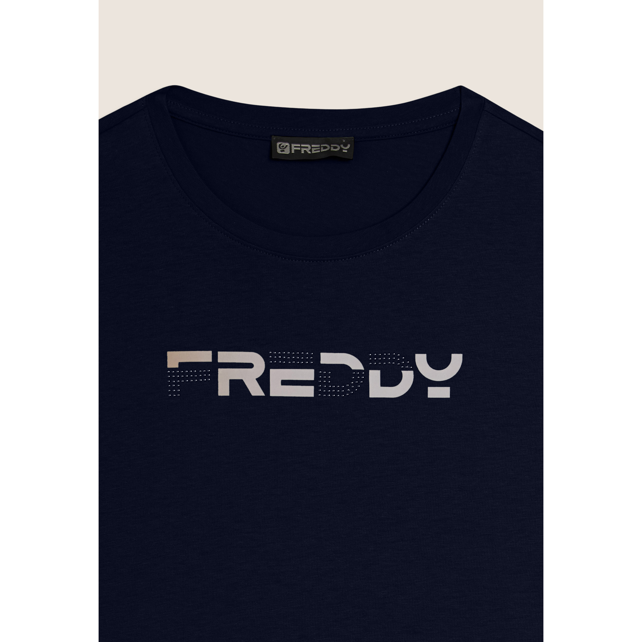 T-shirt Manica Corta con Logo FREDDY Olografico